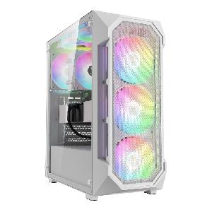 کیس گیمدیاس مدل AURA GC1 ELITE ARGB WH Gamdias AURA GC1 ELITE  ARGB WH Mid Tower Case