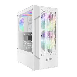 کیس کامپیوتر گیمدیاس مدل AURA GC7 WH ARGB Gamdias AURA GC7 WH ARGB Mid Tower Case