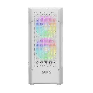 کیس کامپیوتر گیمدیاس مدل AURA GC7 WH ARGB Gamdias AURA GC7 WH ARGB Mid Tower Case