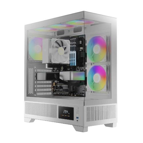 کیس کامپیوتر گیمدیاس مدل ATLAS M1 WH ARGB Gamdias ATLAS M1  ARGB WH Mid Tower Case