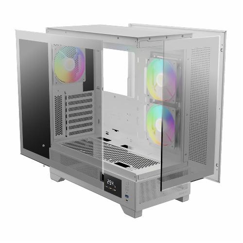 کیس کامپیوتر گیمدیاس مدل ATLAS M1 WH ARGB Gamdias ATLAS M1  ARGB WH Mid Tower Case