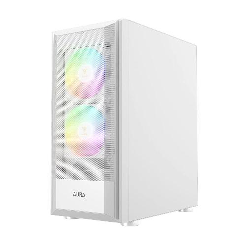 کیس کامپیوتر گیمدیاس مدل AURA GC6 WH Gamdias AURA GC6 WH Mid Tower Case
