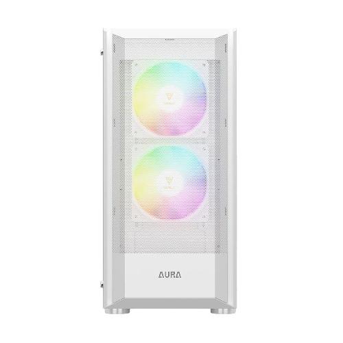 کیس کامپیوتر گیمدیاس مدل AURA GC6 WH Gamdias AURA GC6 WH Mid Tower Case