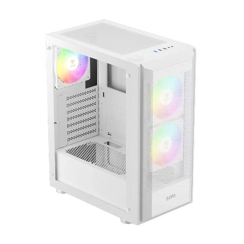 کیس کامپیوتر گیمدیاس مدل AURA GC6 WH Gamdias AURA GC6 WH Mid Tower Case