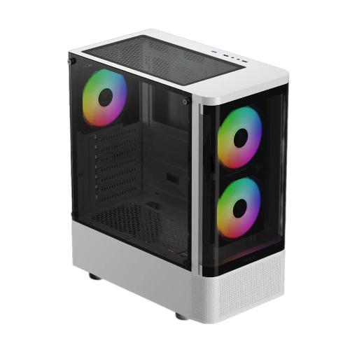 کیس کامپیوتر گیمدیاس مدل TALOS E3 CG WH Gamdias TALOS E3 CG WH Mid Tower Case