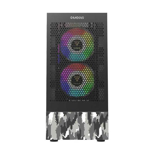 کیس کامپیوتر گیمدیاس مدل TALOS E3 MESH Commando Edition Gamdias Talos E3 Mesh Commando Edition Case