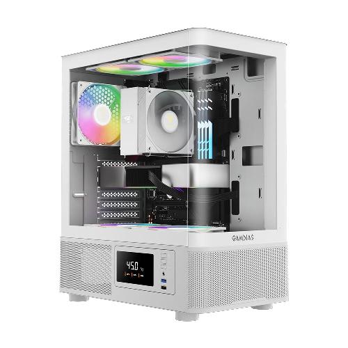 Gamdias ATLAS E2 CG WH Mid Tower Case