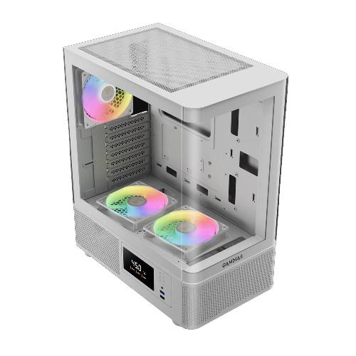 Gamdias ATLAS E2 CG WH Mid Tower Case