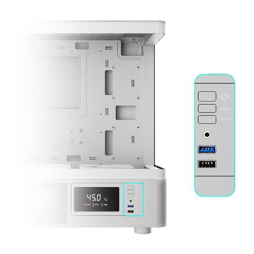 Gamdias ATLAS E2 CG WH Mid Tower Case