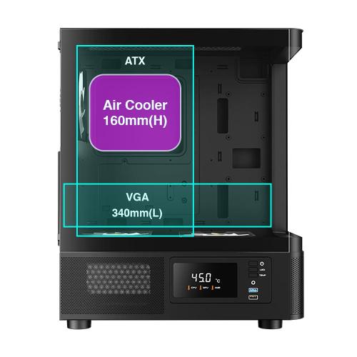 Gamdias ATLAS E2 CG Mid Tower Case