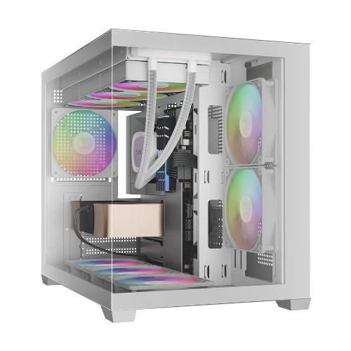 Gamdias AURA GC10M V2 WH ARGB Case