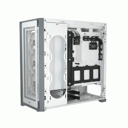 corsair iCUE 5000X RGB White Tempered Glass Mid-Tower Case