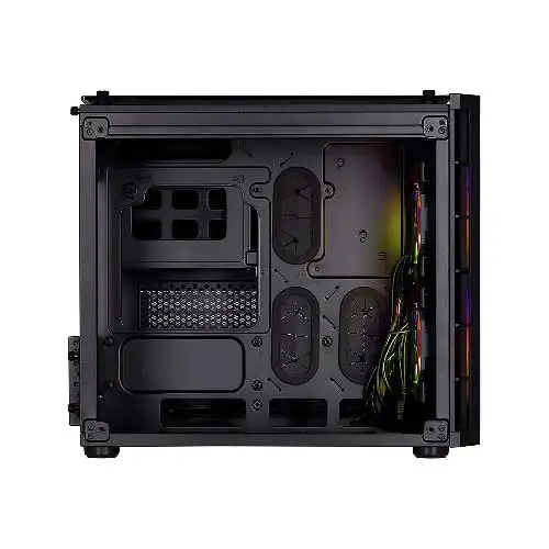 کیس کورسیر Crystal Series 280X RGB White corsair Crystal Series 280X RGB White Tempered Glass Micro ATX Case