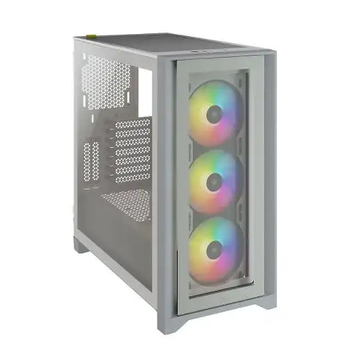 کیس کورسیر iCUE 4000X RGB White corsair iCUE 4000X RGB White Tempered Glass Mid-Tower Case