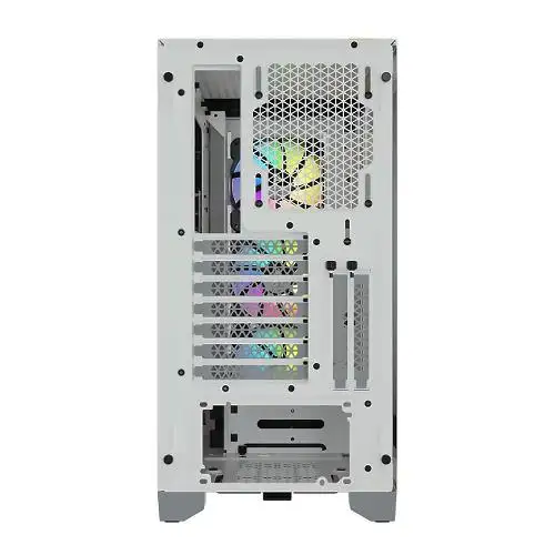 کیس کورسیر iCUE 4000X RGB White corsair iCUE 4000X RGB White Tempered Glass Mid-Tower Case
