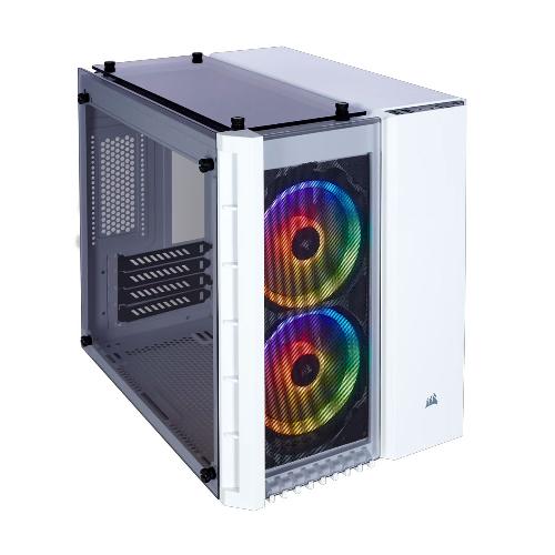 Corsair Crystal Series 280X RGB White Tempered Glass Micro ATX Case