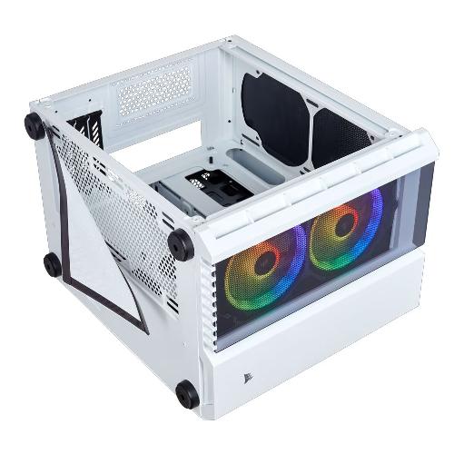 Corsair Crystal Series 280X RGB White Tempered Glass Micro ATX Case