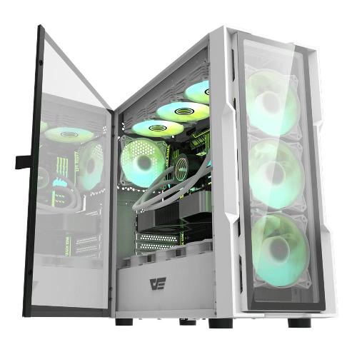 DarkFlash DK431 Glass E-ATX wh PC Case