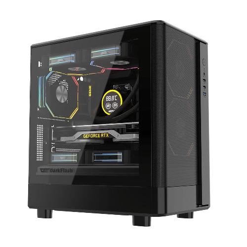 DarkFlash DB330M Mesh M-ATX Black Case