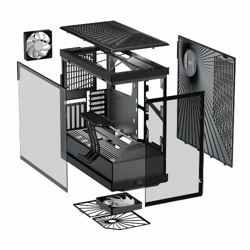 HYTE Y40 Pitch Black Mid Tower Computer Case