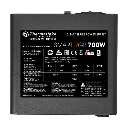 منبع تغذیه Thermaltake Smart RGB 700W Thermaltake Smart RGB 700W Power
