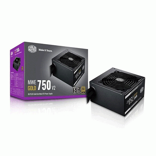 پاور 750 وات کولر مستر MWE GOLD 750 V2 Gold Full Modular cooler master MWE GOLD 750-V2 Gold Full Modular Power Supply