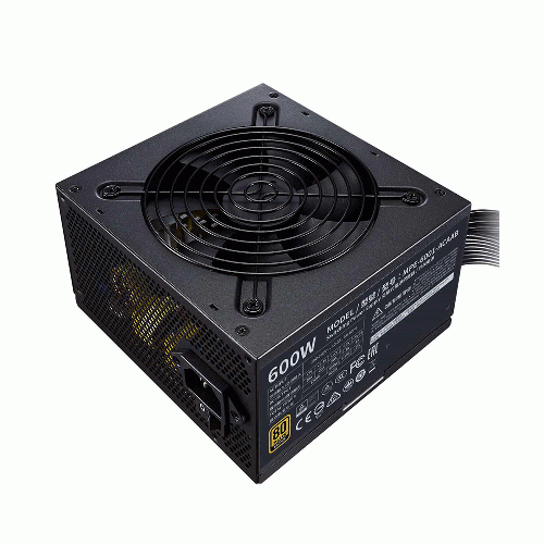 منبع تغذیه کامپیوتر کولر مستر مدل MWE Bronze 600 - V2 Cooler Master MWE Bronze 600 - V2 Computer Power Supply