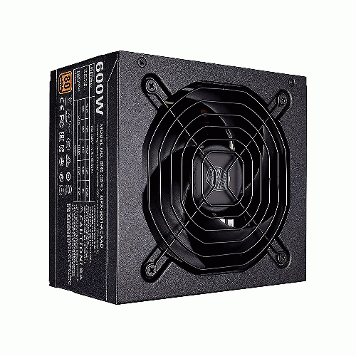 منبع تغذیه کامپیوتر کولر مستر مدل MWE Bronze 600 - V2 Cooler Master MWE Bronze 600 - V2 Computer Power Supply