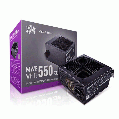 منبع تغذیه کامپیوتر کولر مستر مدلMWE 550 WH ITE - V2 Cooler Master MWE550 WH ITE - V2 Computer Power Supply