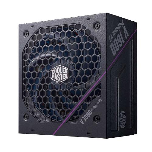 منبع تغذیه کامپیوتر کولرمستر مدل V PLATINUM 1600 V2 80 Plus Platinum توان 1600 وات Cooler Master V PLATINUM 1600 V2 80 Plus Platinum 1600W Power Supply