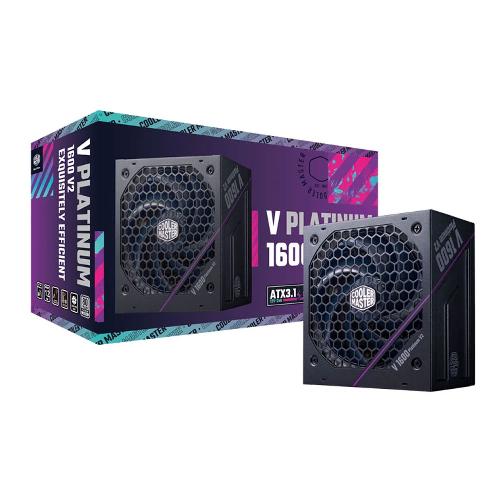 منبع تغذیه کامپیوتر کولرمستر مدل V PLATINUM 1600 V2 80 Plus Platinum توان 1600 وات Cooler Master V PLATINUM 1600 V2 80 Plus Platinum 1600W Power Supply