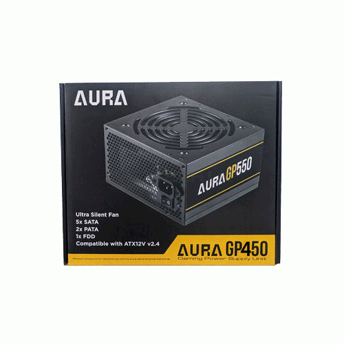 منبع تغذیه گیمدیاس مدل AURA GP450 Gamdias AURA GP450 450W Power Supply