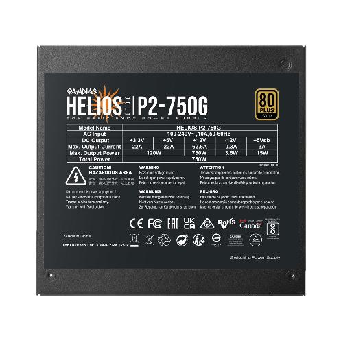 Gamdias HELIOS P2-750G Computer Power Supply