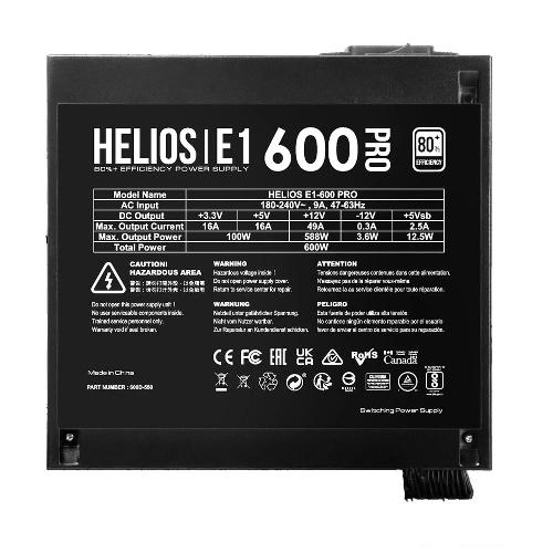 Gamdias HELIOS E1-600 PRO Computer Power Supply