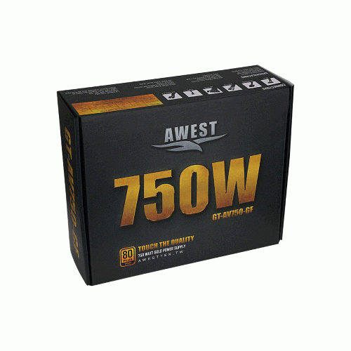 پاور اوست GT-AV750-GF Awest GT-AV750-GF 750W 80Plus Gold Power Supply