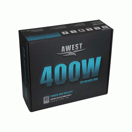 پاور اوست GT-AV400-BW Awest GT-AV400-BW 400W 80Plus Power Supply