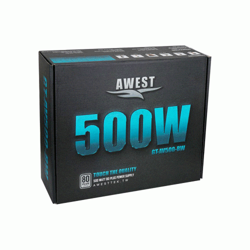 Awest GT-AV500-BW 500W 80Plus Power Supply