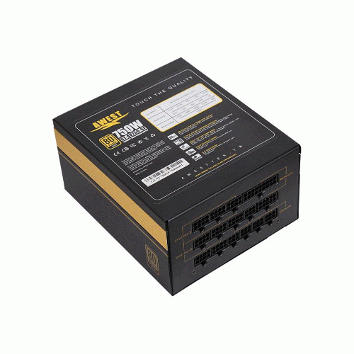 منبع تغذیه اوست GT-AV750-GF Awest GT-AV750-GF 750W 80Plus Gold Power Supply