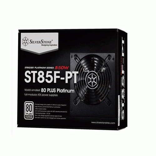 منبع تغذیه سیلوراستون Strider Platinum SST-ST85F-PT SilverStone Strider Platinum SST-ST85F-PT 850W Power Supply