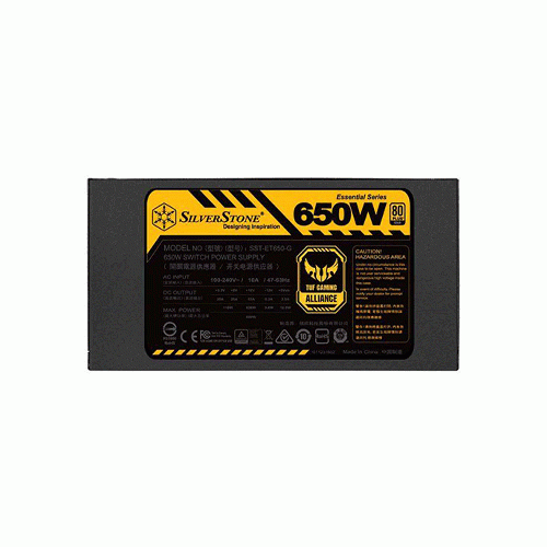 منبع تغذیه سیلوراستون Essential SST-ET650-G SilverStone Essential SST-ET650-G 650W Power Supply