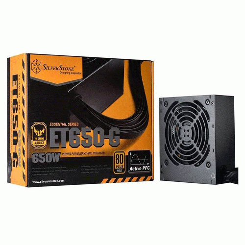 منبع تغذیه سیلوراستون Essential SST-ET650-G SilverStone Essential SST-ET650-G 650W Power Supply