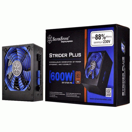 منبع تغذیه کامپیوتر سیلوراستون Strider SST-ST60F-PB SilverStone Strider SST-ST60F-PB 600W Power Supply
