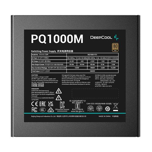 DeepCool PQ1000M GOLD Full Modular 1000W Power Supply