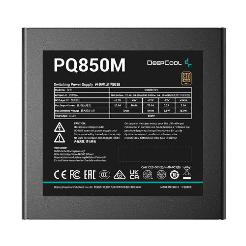 پاور 850 وات دیپ کول PQ850M GOLD Fully Modular DeepCool PQ850M GOLD 850W Fully Modular Power Supply