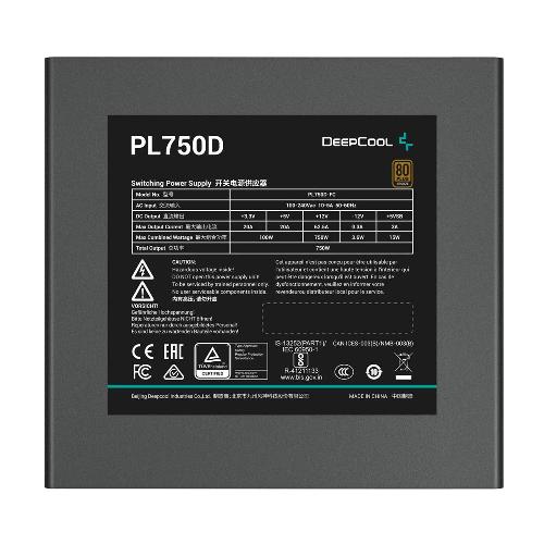 منبع تغذیه کامپیوتر دیپ کول مدل PL750D 80 Plus Bronze توان 750 وات DeepCool PL750D 80 Plus Bronze 750W Power Supply