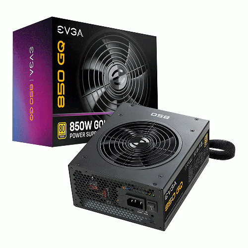 پاور کامپیوتر ای وی جی ای EVGA 850 GQ 80 Plus GOLD 850W EVGA 850 GQ 80Plus Gold Computer Power Supply