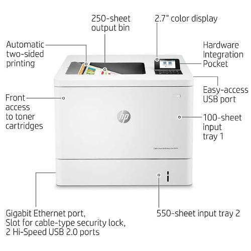 HP Color LaserJet Enterprise M554dn Printer