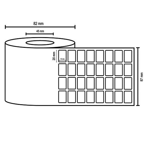 Paper label 10*20 mm
