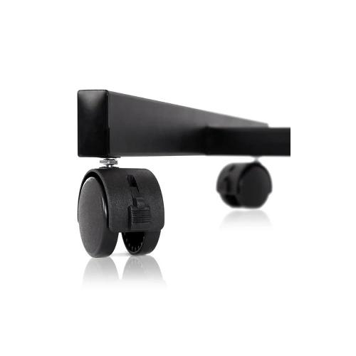 Portable video projector stand, single-tier, wheeled model