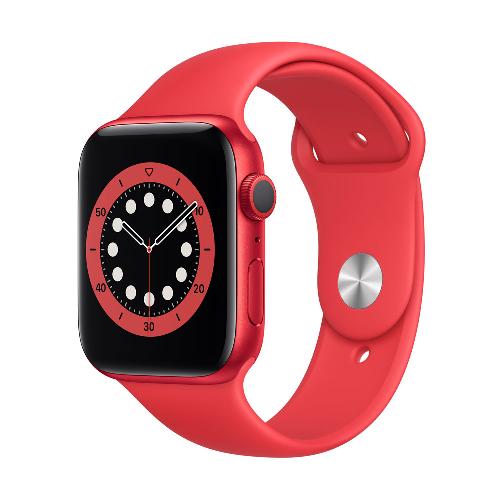 ساعت هوشمند اپل واچ سری 6 مدل 44mm RED Aluminum Case با بند قرمز اسپورتی Apple Watch Series 6 44mm RED Aluminum Case with Sport Band